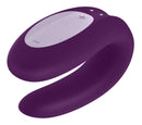 Satisfyer Double Joy Partner Vibrator in purple, designed for dual pleasure and enhanced sensations for partners.