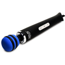 Zeus Electrosex Blue-Arc E-Stim Vibrating Wand Massager with blue head and control buttons for tailored stimulation.