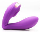 Pose Plus 10X Pulsing Bendable Silicone Vibrator showcasing its ergonomic and flexible design for dual stimulation.