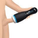 Lovebotz Milker Extreme 16X Sucking Vibrating Masturbator handheld stroker in use.