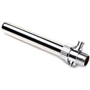 CleanStream Enema Nozzle with Quick Shut Off Valve, smooth stainless steel design for controlled rinsing.