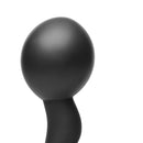 Swell 10X Inflatable Vibrating Prostate Plug with Cock Ring close-up view showing its silicone design.