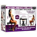LoveBotz Deluxe Bangin Bench with Sex Machine Black features a sturdy design and thrusting capabilities for enhanced pleasure.