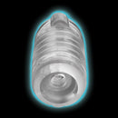 LoveBotz 19X Mini Handheld Milker Masturbator TPE sleeve close-up with textured design for enhanced pleasure.