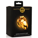 Master Series Midas 18K Gold-Plated Locking Chastity Cage - Image 7