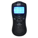Zeus Electrosex Deluxe Power E-Stim Box Kit Black handheld control with various stimulation modes displayed.