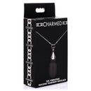 10X Vibrating Silicone Teardrop Necklace product packaging showcasing discreet and stylish design.