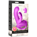 Inmi 12X Come-Hither Rocker Silicone Rabbit Vibrator Pink packaging with details on G-spot stimulation.