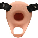 2 Inch Erection Smooth Silicone Penis Sheath Light with adjustable harness for enhanced experience.