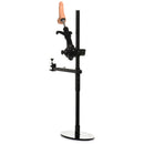 Master Series Dicktator 2.0 Extreme Sex Machine with sturdy steel stand and veined dildo for hands-free thrusting.