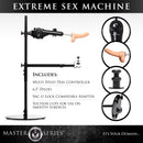 Master Series Dicktator 2.0 Extreme Sex Machine with multi speed dial controller and suction cups for stability.