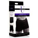 Strap U Armor Mens Boxer Harness with O-Ring LXL Black product packaging featuring harness and O-ring details.