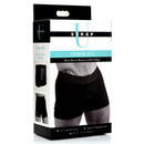 Strap U Armor Mens Boxer Harness with O-Ring ML Black packaging showcasing harness and O-ring feature.