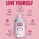 Liquid Passion Natural Water Based Lubricant 16 Oz with water-based formula and natural ingredients.