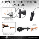 Master Series Subversion Deluxe Stockade with Sex Machine features adjustable thrust angles and thrusts up to 195 times per minute.