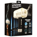 LoveBotz Thunder Stroker Sucking Masturbator packaging showcasing ultimate suction and vibration features.