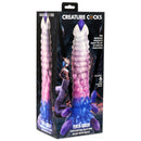 Tenta-Queen Ovipositor Silicone Dildo with Eggs packaging featuring tentacle design and six silicone eggs.