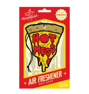 WoodRocket Air Freshener Hot Mess with pizza slice design and fresh pineapple scent packaging