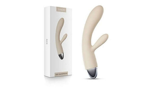 Alice Rabbit Vibrator Khaki by Svakom, a rechargeable silicone sex toy, waterproof and ergonomically designed for pleasure.