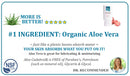 Aloe Cadabra Peppermint Tingle Lubricant highlights organic Aloe Vera as the main ingredient, safe for use, and doctor recommended.