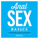 Anal Sex Basics The Beginners Guide book cover featuring title and author Carlyle Jansen on a blue background.