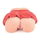 Angel White Porn Star Mini Skirt Masturbator shown from the back with a red skirt detailing.