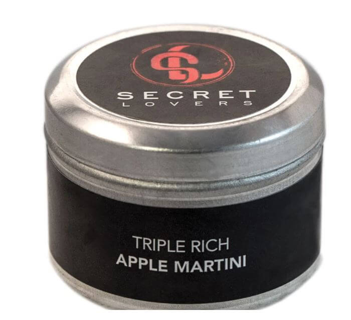 SECRET LOVERS APPLE MARTINI MINI EDIBLE MASSAGE CANDLE 1OZ-0
