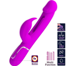 Pretty Love Twinkled Tenderness Flicking Rabbit Fuchsia featuring dual motors and 7 vibration settings.