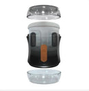 MSTR B8 Clear-View Vibrating Dual End Stroker Double Play Pro disassembled view showcasing its features.