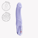 Fun Factory Mr Boss G-Spot Vibrator Purple showcasing its flexible design and vibration options for enhanced pleasure.