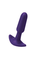 VeDO Bump Mini Rechargeable Silicone Butt Plug Purple, compact and beginner-friendly for controlled stimulation.