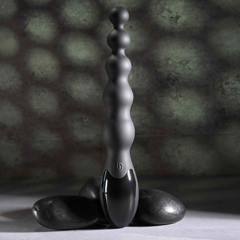 Flexible beaded vibrator with 9 speeds by ZERO TOLERANCE for intense backdoor play