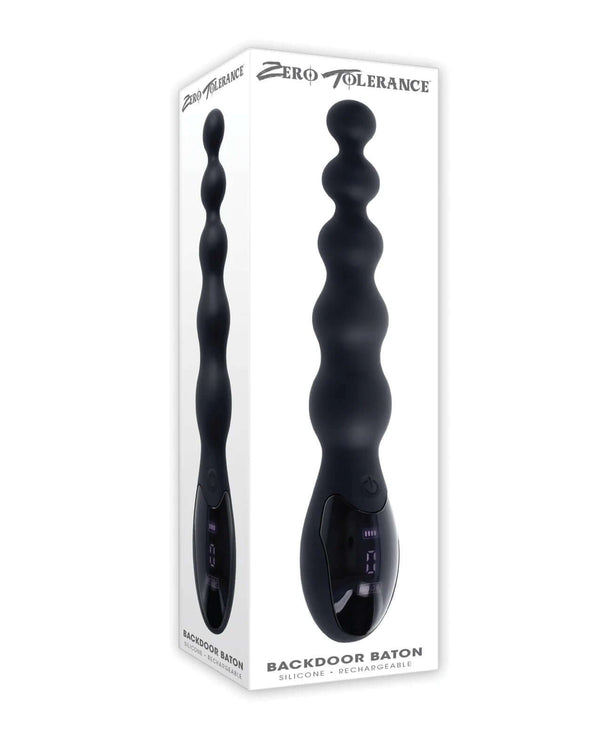 Zero Tolerance Backdoor Baton Flexible Beaded Vibrator with 9 Speeds in Packaging Box