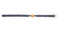 Luxury blue and gold adjustable ball gag for sensory play, featuring elegant Cougar design with soft rubber ball.
