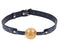 Luxury Cougar ball gag in blue and gold with adjustable strap for sensory play.