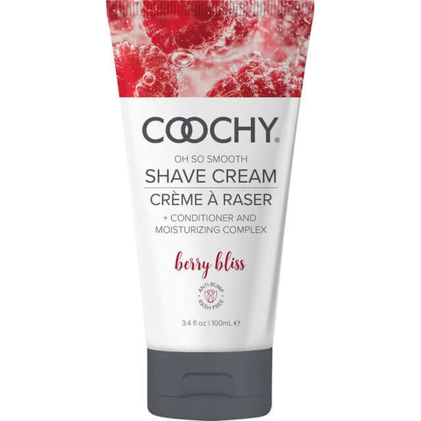 COOCHY Oh So Smooth Shave Cream Berry Bliss 3.4 Oz - Red Bump Prevention