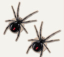 Pastease Black Widow On Spark Velvet pasties featuring black widow spider design for a bewitching look.