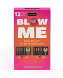 Kama Sutra BLOW ME Sex-to-Go Kit packaging featuring 12 piece collection for playful intimacy and foreplay.