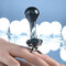 Gender X Blow Pop sleek black glass plug with finger ring and flared safety base for precise control and ultimate comfort.