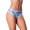 Sweet Treats Boy Short with Edible Lube in Blueberry print, L/XL - Silky microfiber boy shorts with playful fruit print and lace trim.