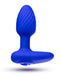 Vibrating blue anal plug with amethyst gem base from the Oh My Gem Charm collection.