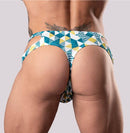 CUT IT OUT! CUTOUT THONG BLUE S/M-0