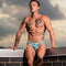 CUT IT OUT! CUTOUT THONG BLUE S/M-1