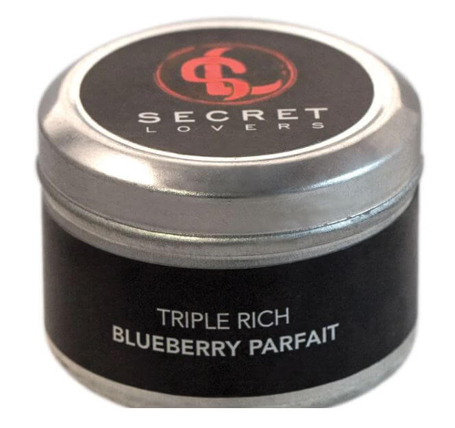 SECRET LOVERS BLUEBERRY PARFAIT MINI EDIBLE MASSAGE CANDLE 1OZ-0