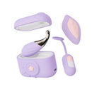 Play With Me Snapstar Vibrator Set Purple showcasing compact mini wand, bullet vibrator, and wireless remote.