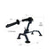 Fetish Fantasy Body Dock Pro Sex Machine with suction feet and adjustable thrust, dimensions labeled for size reference.