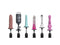 Various attachments for Fetish Fantasy Body Dock Pro Sex Machine, showcasing diverse shapes and colors.