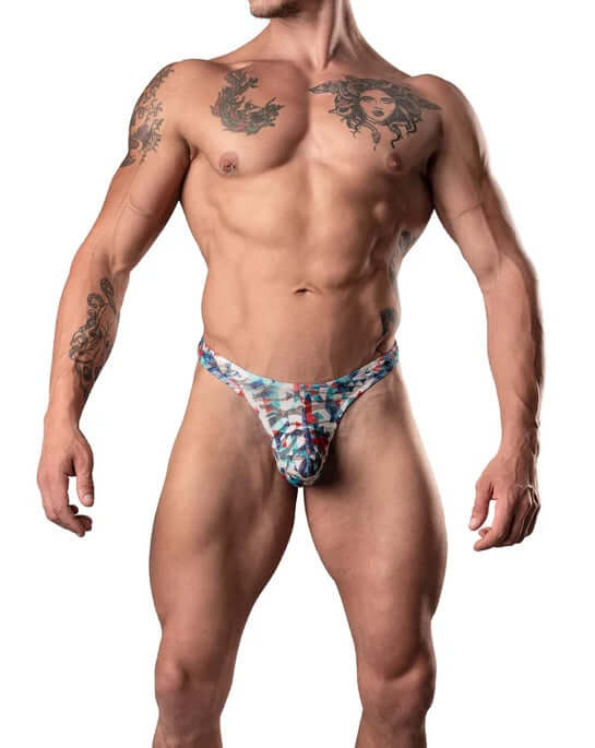 YOUR LACE OR MINE JOCK RED WHITE & BLUE L/XL-1