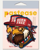 Born Free Red White & Blue American Glory Eagle Nipple Covers packaging with eagle wearing a hat and sunglasses.