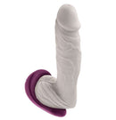 Gender X BJ Buddy Hand Vibrator Purple with smooth cupped design for targeted vibration and comfort.